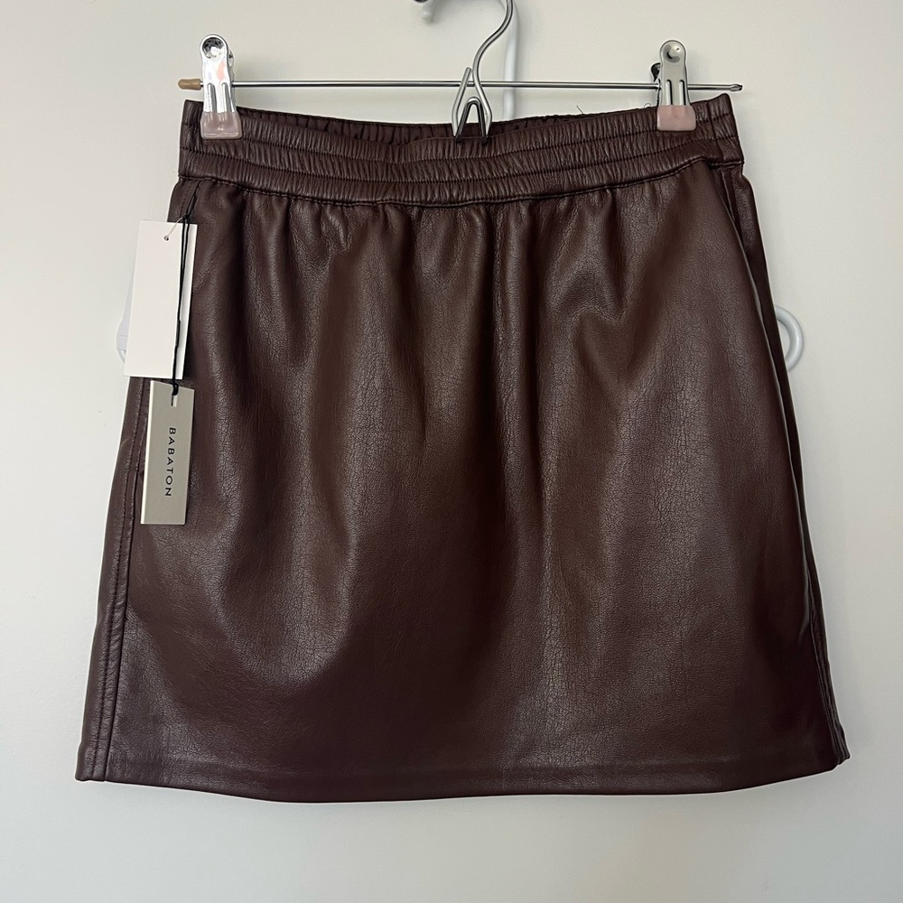 Aritzia Flags Leather Skirt NWT